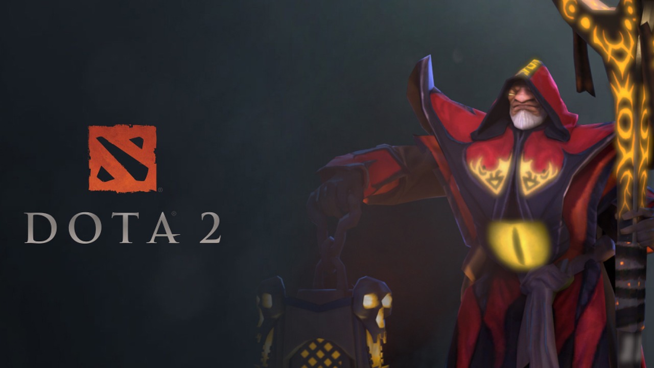 Officiel Dota 2-kunst med Warlock