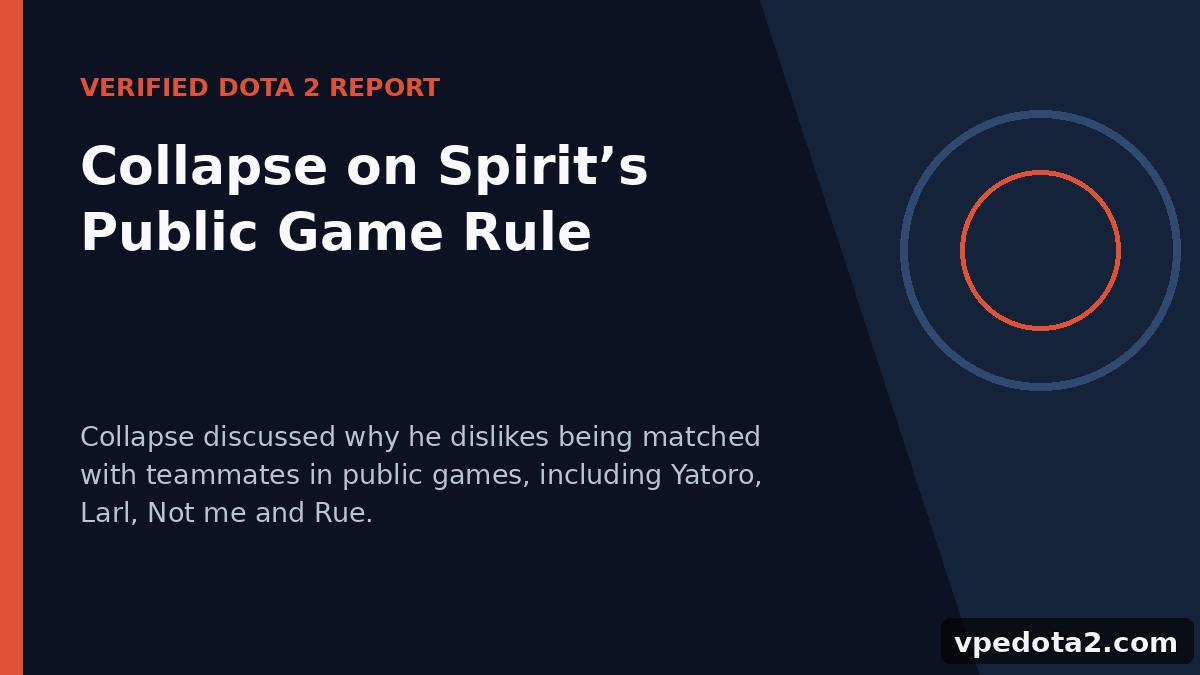 Collapse om Spirits regel för publika matcher
