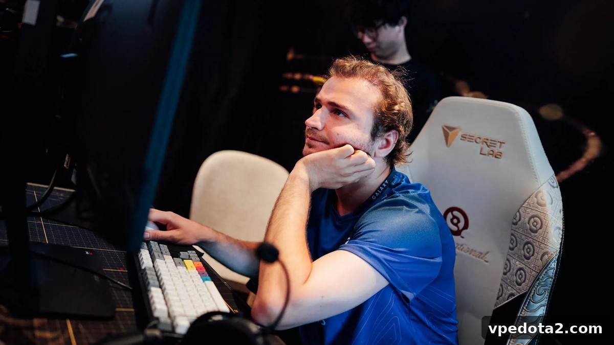 lorenof en un puesto de trabajo de Dota 2 antes del proyecto Conventus. Fotografía de archivo.