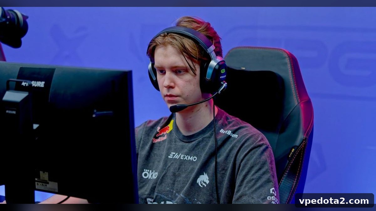 Team SpiritでDota 2をプレイするAlexander Rue Filin