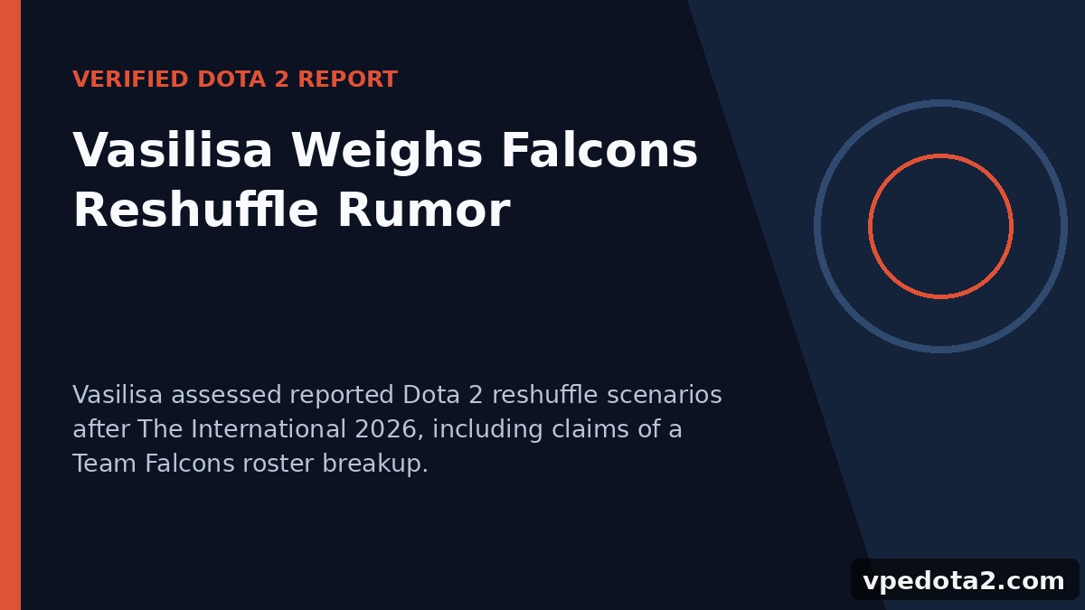 Vasilisa évalue la rumeur de remaniement des Falcons