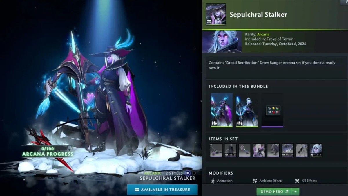 Drow Ranger Arcana fra Trove of Terror