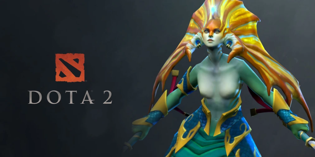 Официальный арт Dota 2 с Naga Siren