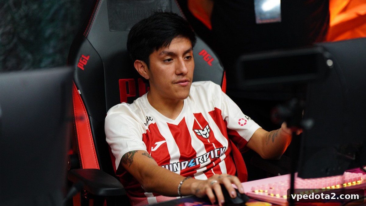 Parker of Team Cobra competing in Dota 2