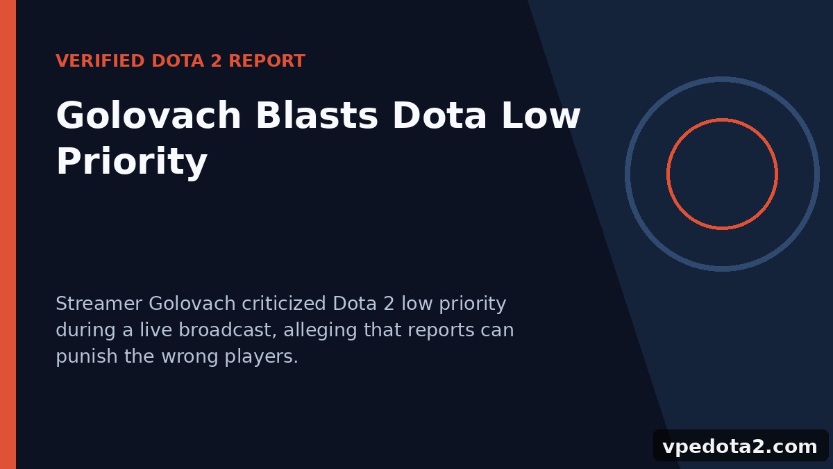Golovach критикует низкий приоритет в Dota