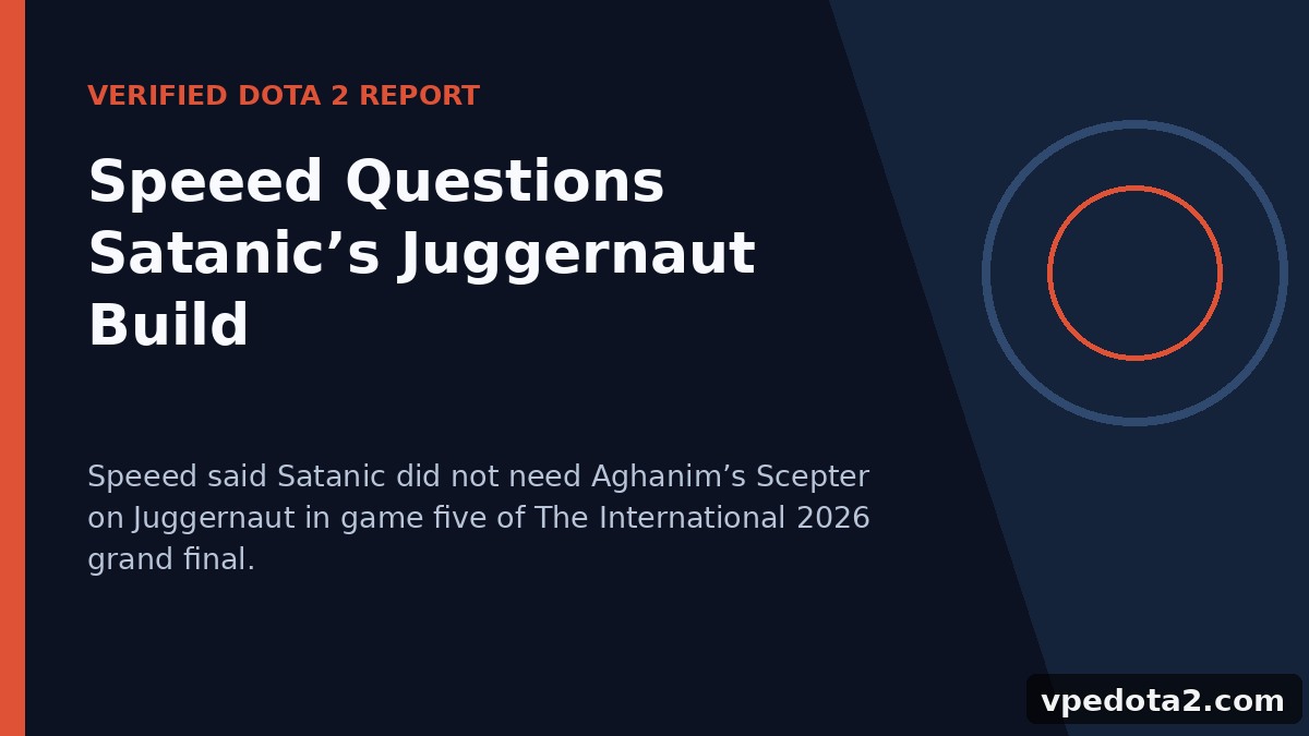 Speeed сомневается в билде Juggernaut от Satanic