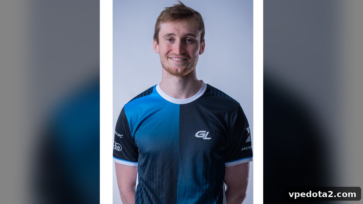 Speeed in his GamerLegion Dota 2 jersey