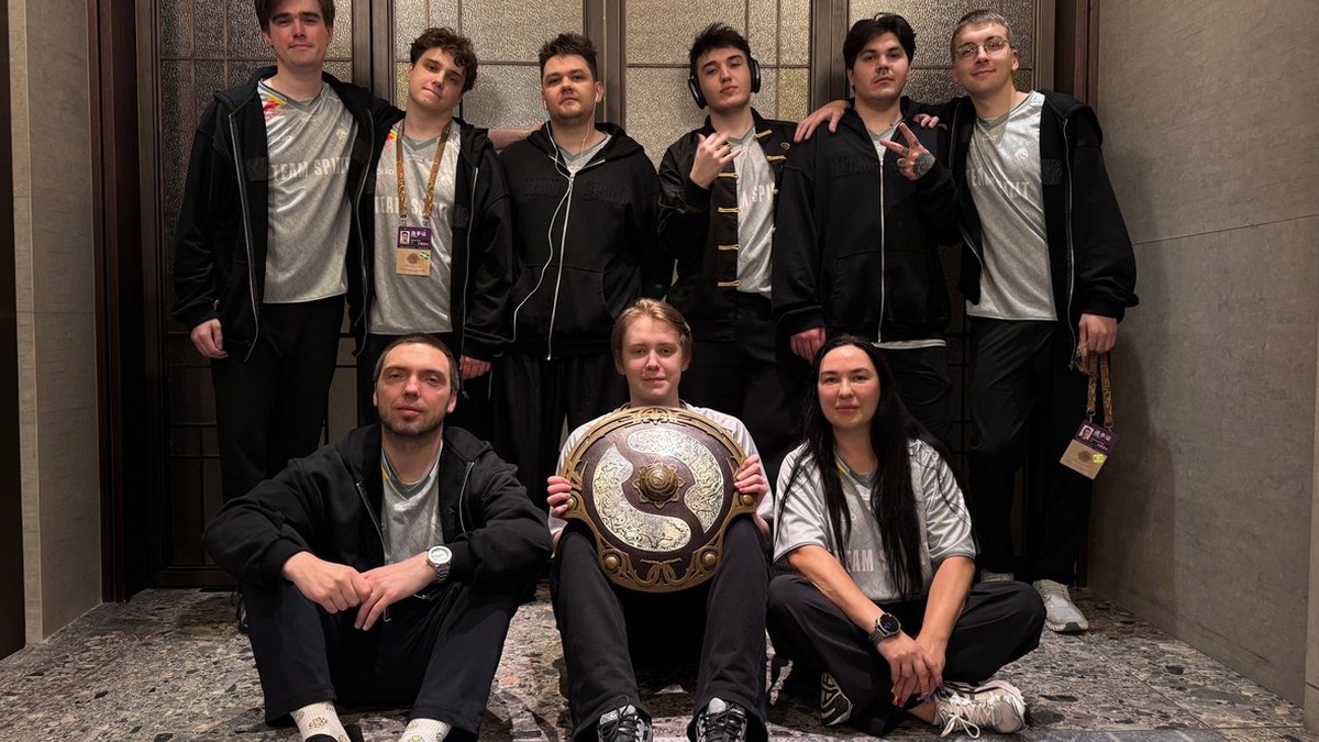 Team Spirit's Dota 2 roster after its TI 2026 title
