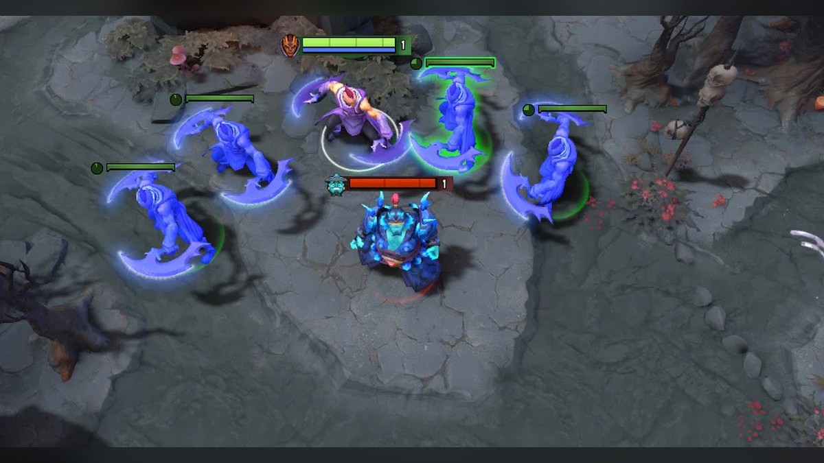 Manta Style creating multiple illusions in Dota 2