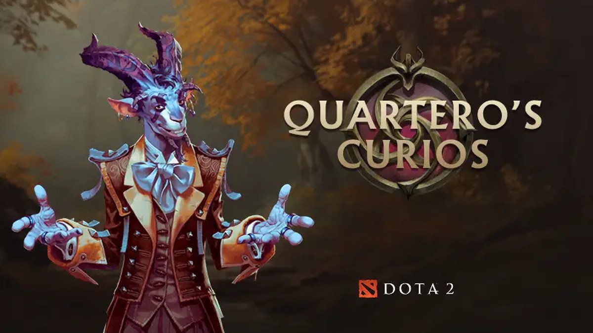 Quartero's Curios event artwork in the Dota 2 client